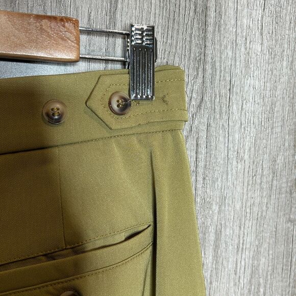 Avec Les Filles Pants Trousers Barre Cargo Pockets Olive Color - Picture 3 of 9